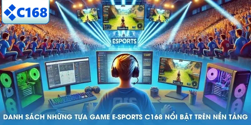 Danh sách những tựa game E-sports C168 nổi bật trên nền tảng