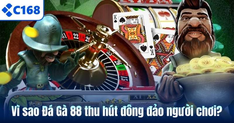Đá Gà 88 – Điểm Hẹn Của Những Trận Đấu Kịch Tính Tại C168 6 Vì sao Đá Gà 88 thu hút đông đảo người chơi?